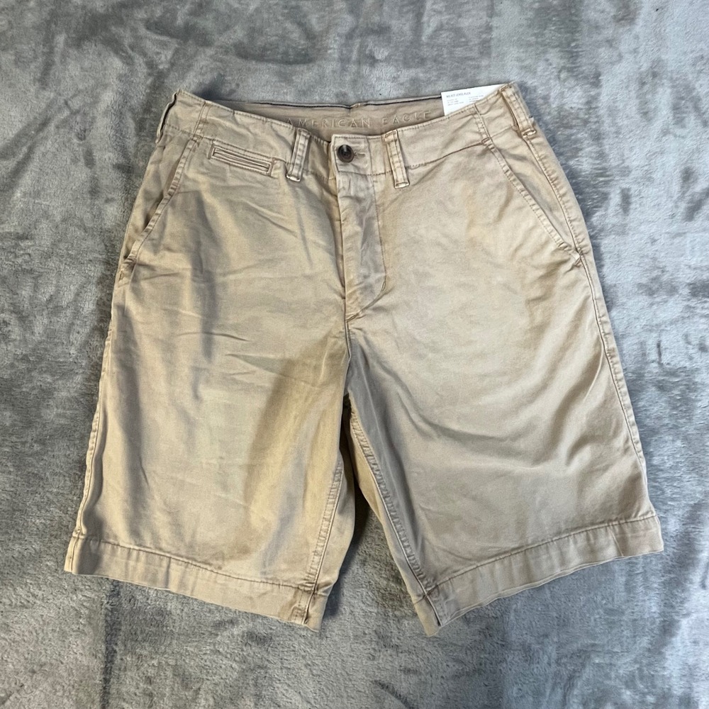 American Eagle Chino Shorts Mens 30 Tan Ne(x)t Level Flex Classic 10 03/20 6823